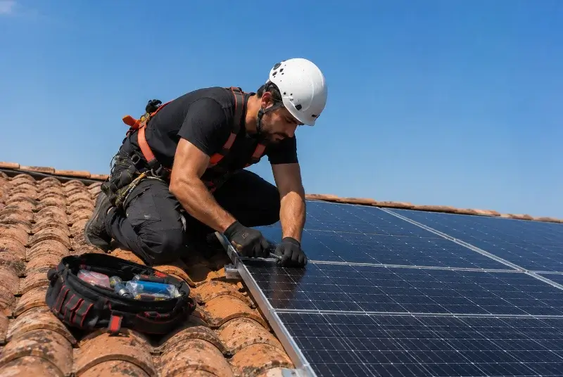 Maintenance et monitoring de panneaux solaires à Rions