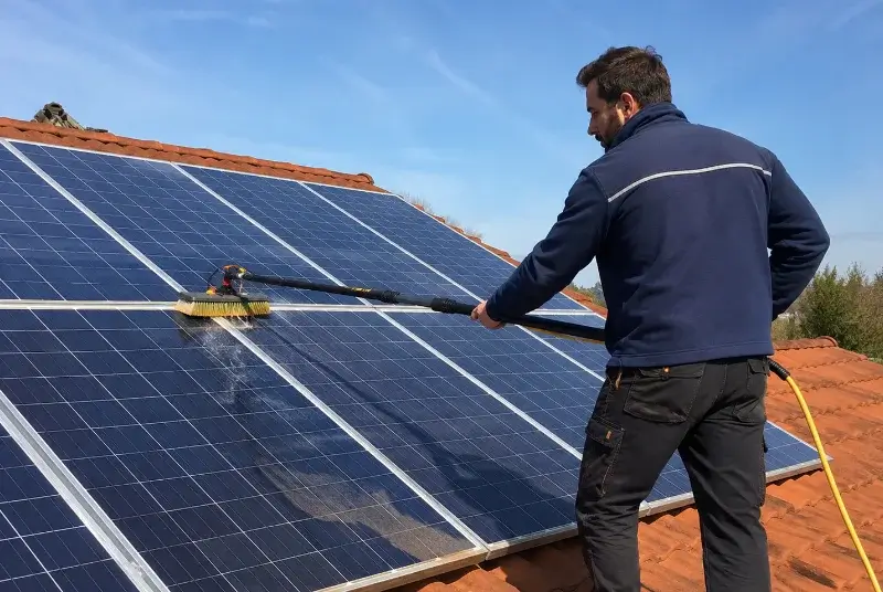 Nettoyage et entretien de panneaux solaires à Rions