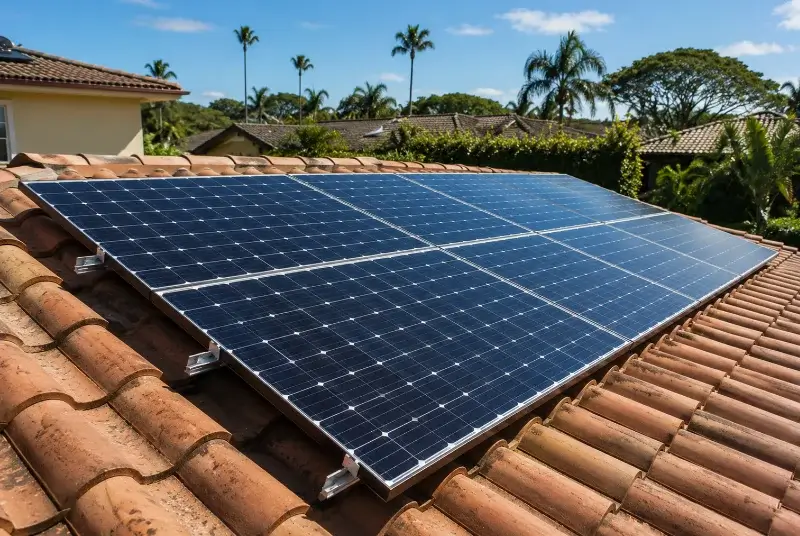 Installation de panneaux solaires à Rions